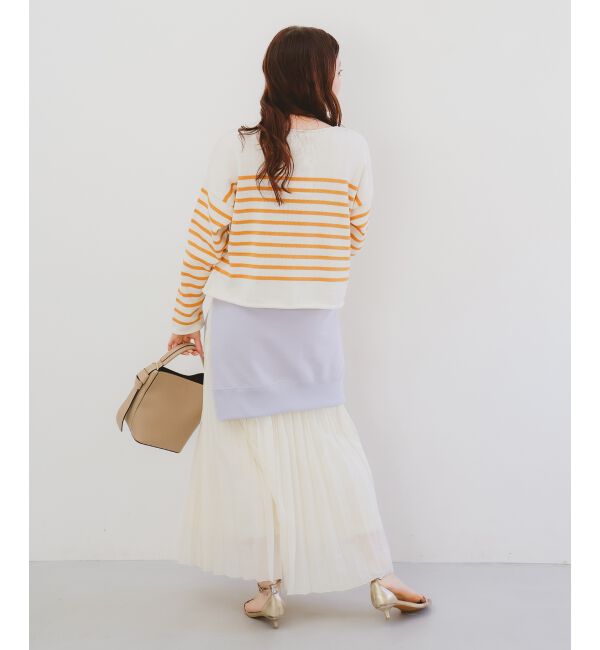 le.coeur blanc「《手洗い可能》TRICOTS JEANMARC ボーダーニット」|ニット・セーター|