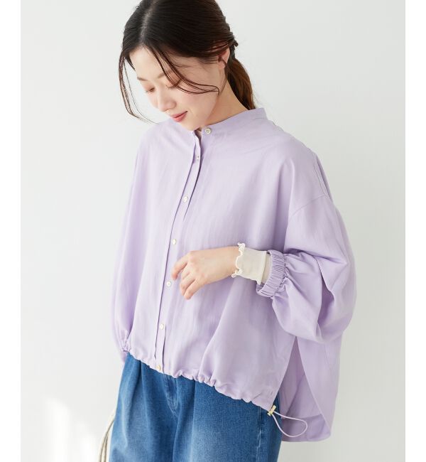 le.coeur blanc「《手洗い可能》ドロストシアーシャツブルゾン」|シャツ・ブラウス|