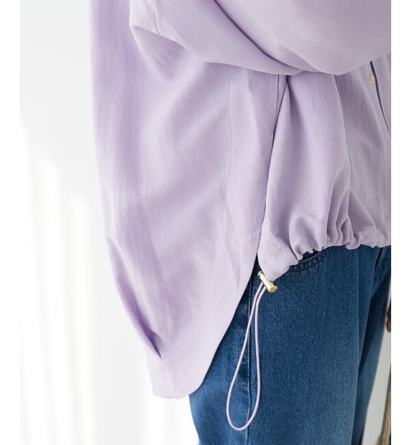 le.coeur blanc「《手洗い可能》ドロストシアーシャツブルゾン」|シャツ・ブラウス|