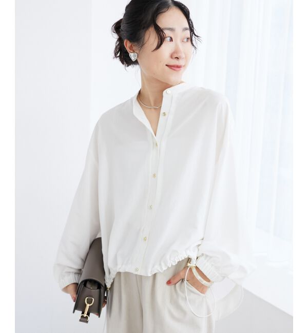 le.coeur blanc「《手洗い可能》ドロストシアーシャツブルゾン」|シャツ・ブラウス|