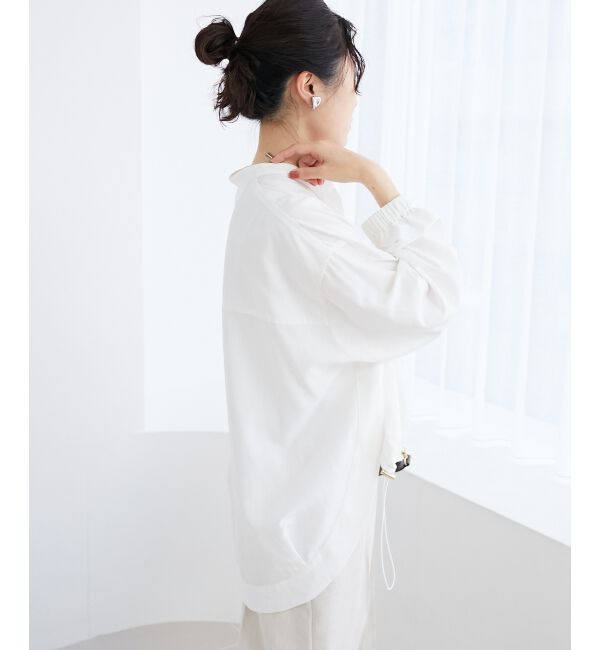le.coeur blanc「《手洗い可能》ドロストシアーシャツブルゾン」|シャツ・ブラウス|