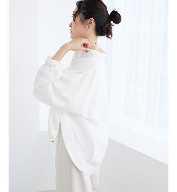 le.coeur blanc「《手洗い可能》ドロストシアーシャツブルゾン」|シャツ・ブラウス|