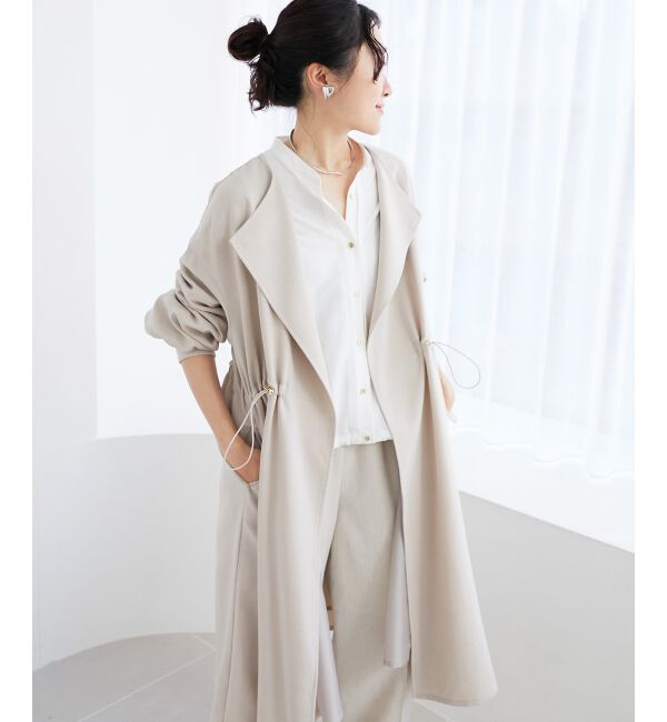 le.coeur blanc「《手洗い可能》ドロストシアーシャツブルゾン」|シャツ・ブラウス|