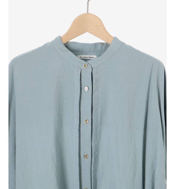 le.coeur blanc「《手洗い可能》ドロストシアーシャツブルゾン」|シャツ・ブラウス|