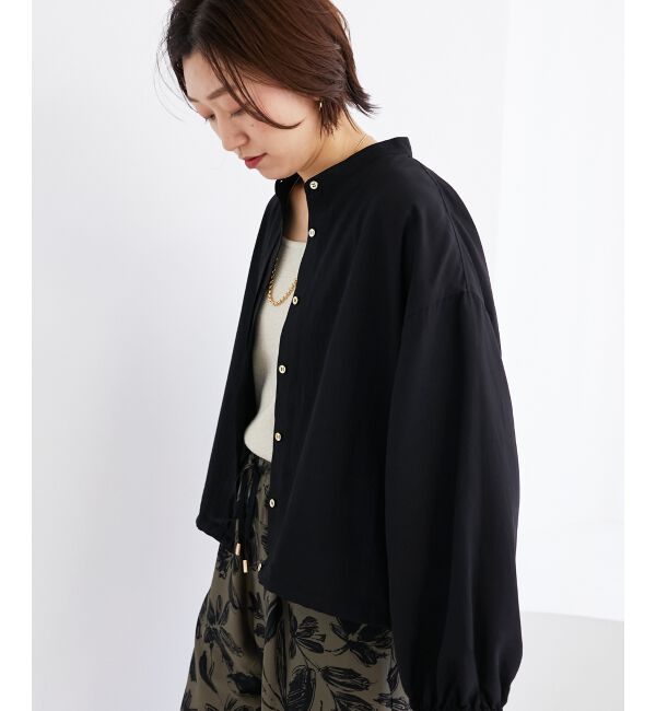 le.coeur blanc「《手洗い可能》ドロストシアーシャツブルゾン」|シャツ・ブラウス|