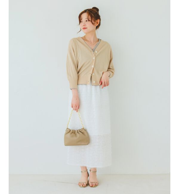  「シアーフリンジタイトスカート」|タイト|