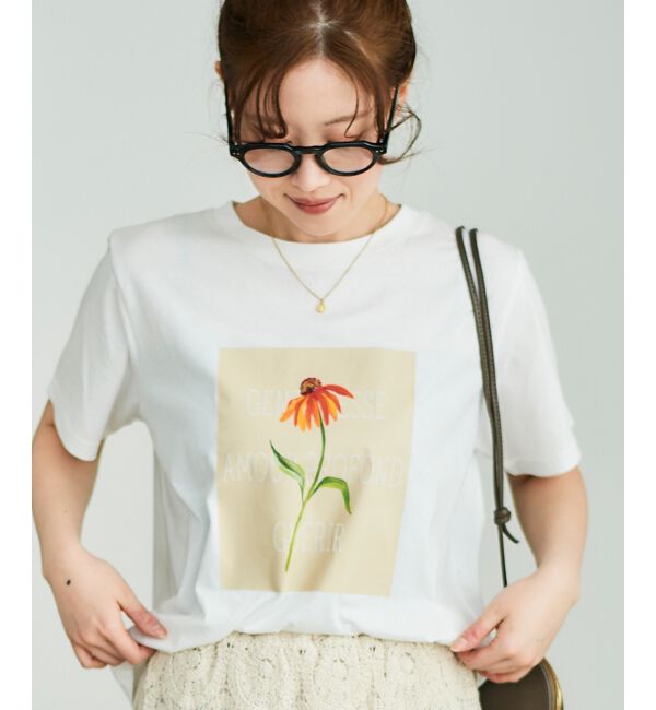 le.coeur blanc「TOLIGHT&times;le.coeur blancロゴプリントTシャツ」|Tシャツ・カットソー|