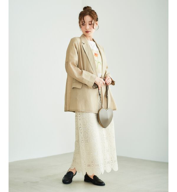 le.coeur blanc「TOLIGHT&times;le.coeur blancロゴプリントTシャツ」|Tシャツ・カットソー|