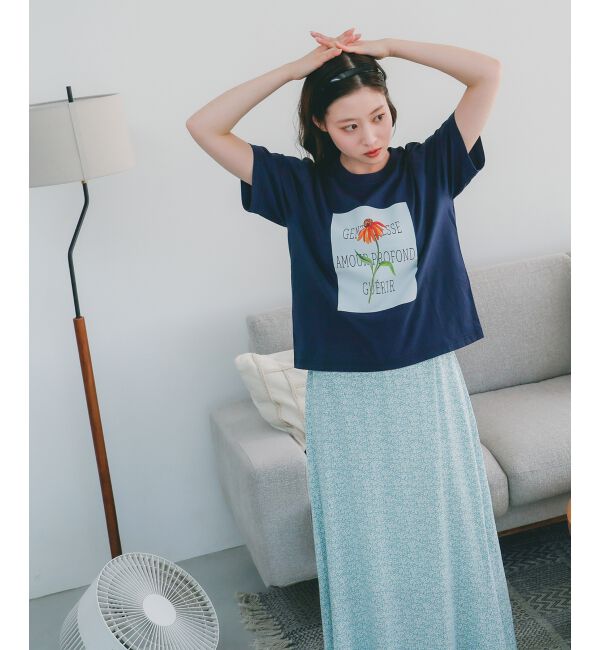 le.coeur blanc「TOLIGHT&times;le.coeur blancロゴプリントTシャツ」|Tシャツ・カットソー|