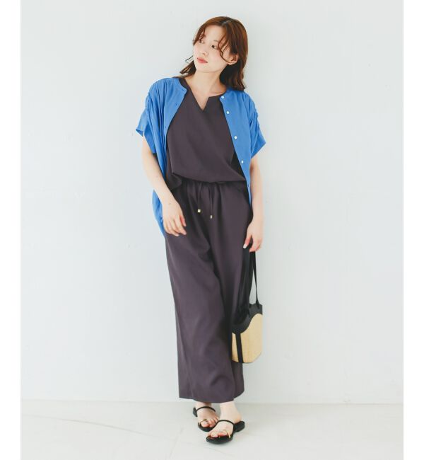  「《手洗い可能》シアーバックフリルギャザーブラウス」|シャツ・ブラウス|