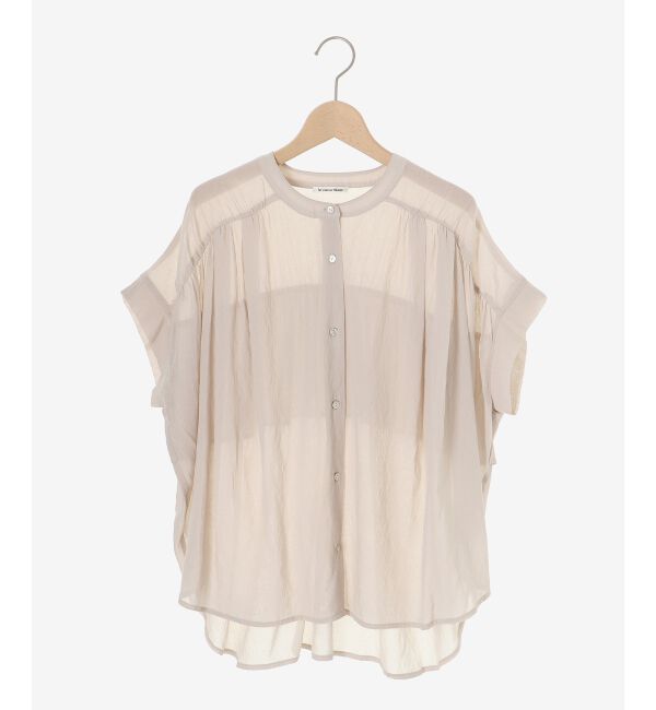  「《手洗い可能》シアーバックフリルギャザーブラウス」|シャツ・ブラウス|