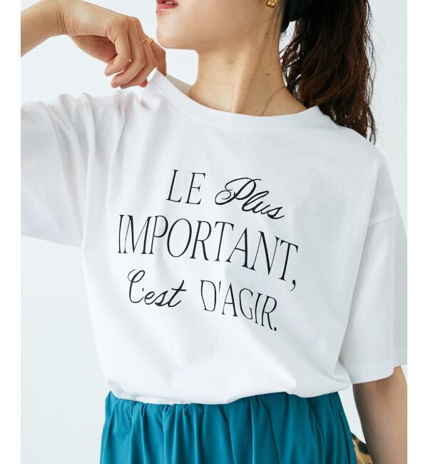  「《手洗い可能》Le plusロゴTシャツ」|Tシャツ・カットソー|