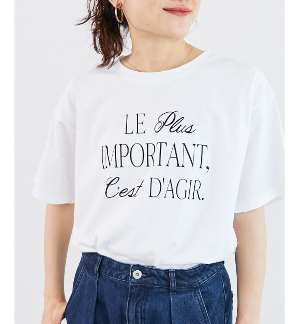  「《手洗い可能》Le plusロゴTシャツ」|Tシャツ・カットソー|