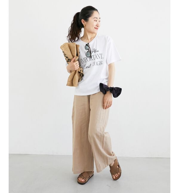  「《手洗い可能》Le plusロゴTシャツ」|Tシャツ・カットソー|