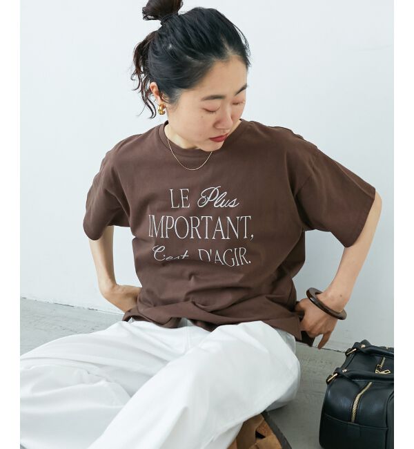  「《手洗い可能》Le plusロゴTシャツ」|Tシャツ・カットソー|