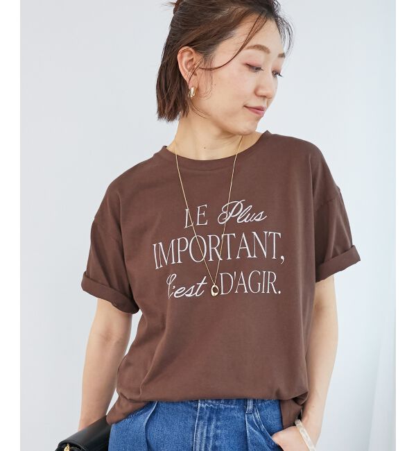  「《手洗い可能》Le plusロゴTシャツ」|Tシャツ・カットソー|