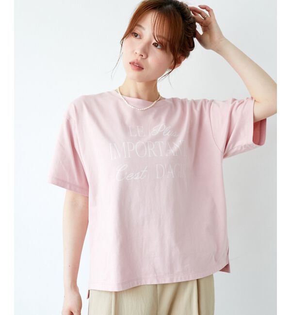  「《手洗い可能》Le plusロゴTシャツ」|Tシャツ・カットソー|