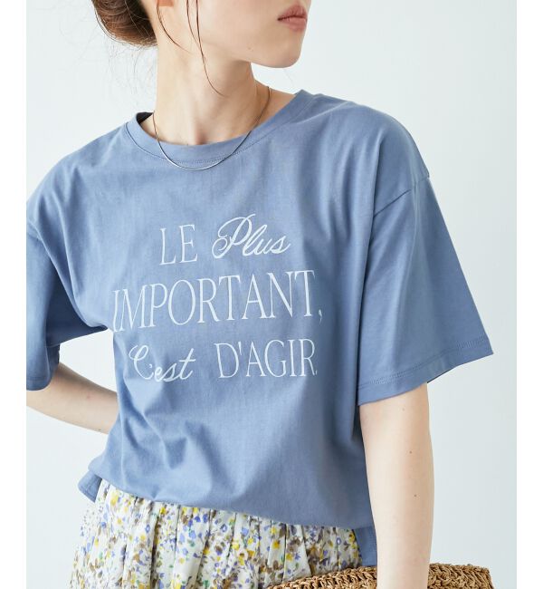  「《手洗い可能》Le plusロゴTシャツ」|Tシャツ・カットソー|