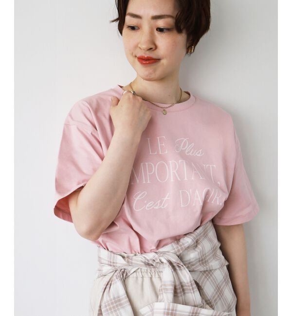  「《手洗い可能》Le plusロゴTシャツ」|Tシャツ・カットソー|