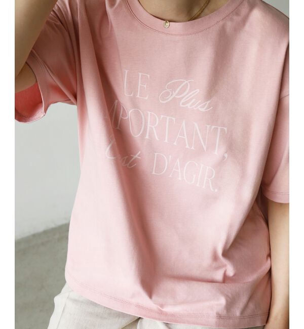  「《手洗い可能》Le plusロゴTシャツ」|Tシャツ・カットソー|