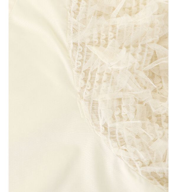  「TORRAZZO DONNA袖チュールブラウス」|シャツ・ブラウス|