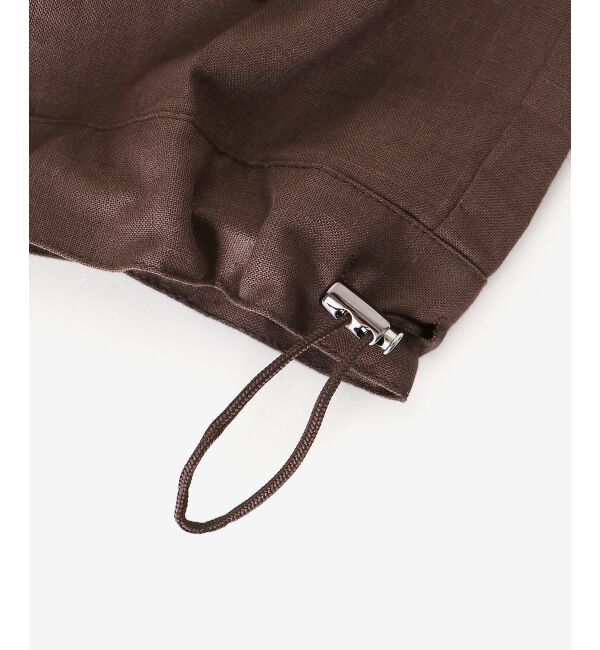  「《手洗い可能》コットン麻ノーカラーシャツジャケット」|ダウン|