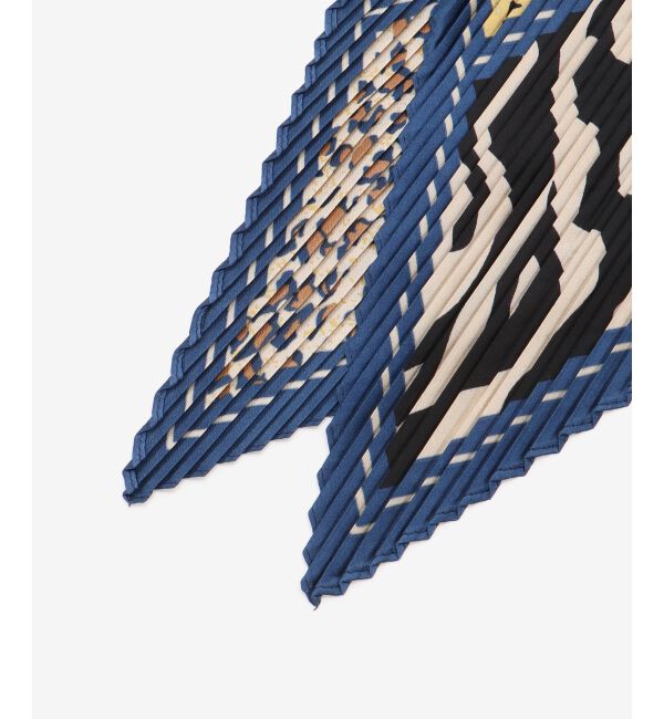  「《WEB限定アイテム》アニマルプリントプリーツスカーフ」|バンダナ・スカーフ|