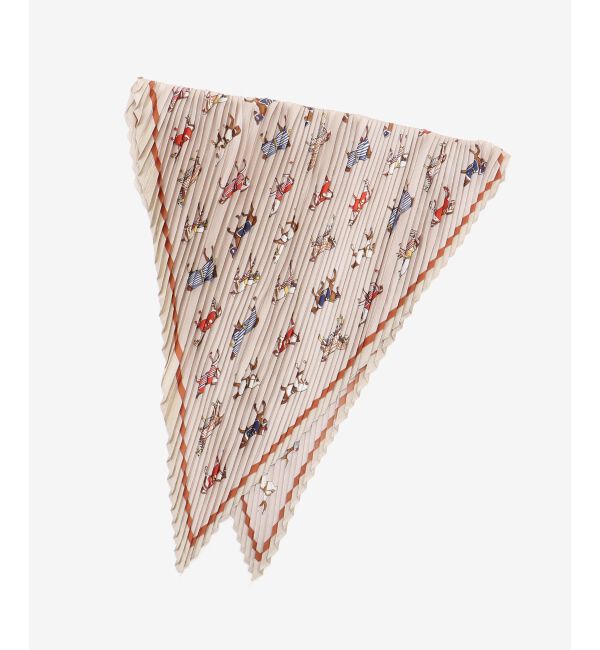  「《WEB限定アイテム》ホースプリントプリーツスカーフ」|バンダナ・スカーフ|