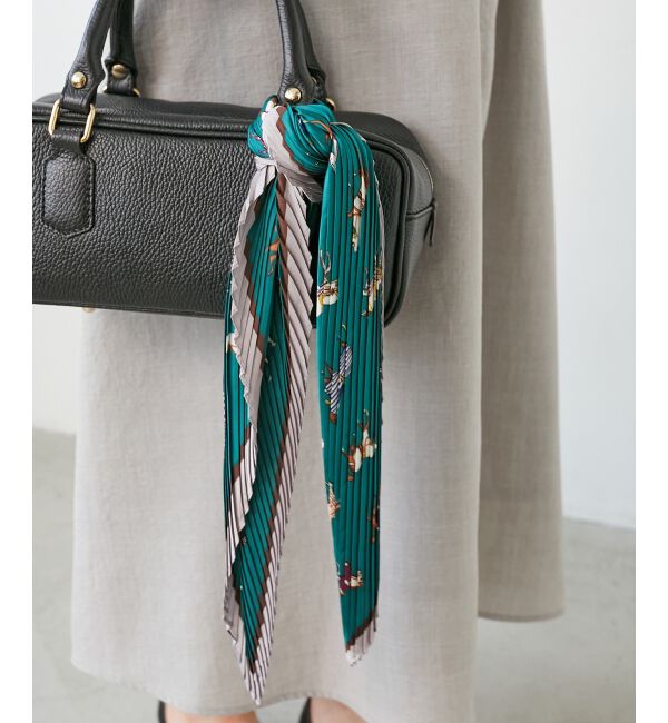  「《WEB限定アイテム》ホースプリントプリーツスカーフ」|バンダナ・スカーフ|