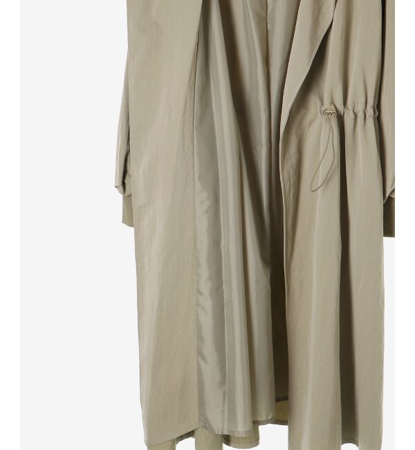  「ドロストノーカラーロングコート」|ノーカラーコート|