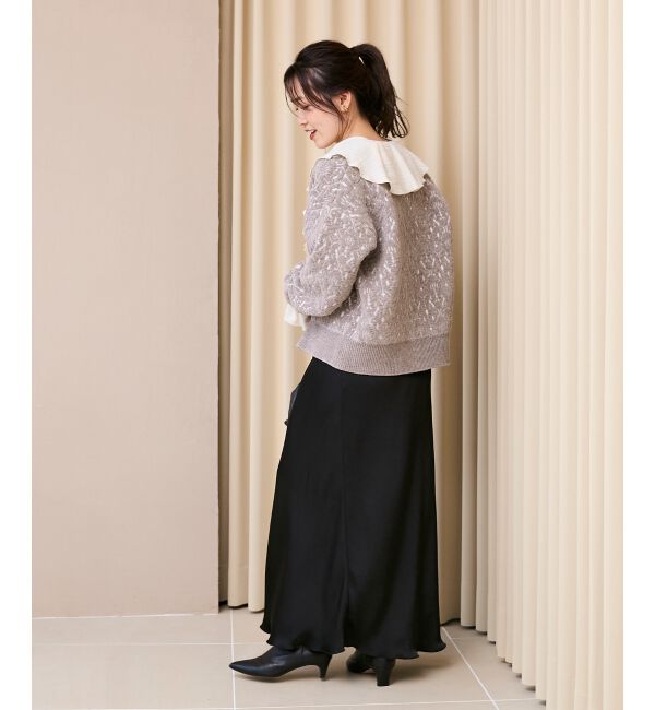  「モールジャガードニットブルゾン」|ブルゾン・スタジャン|