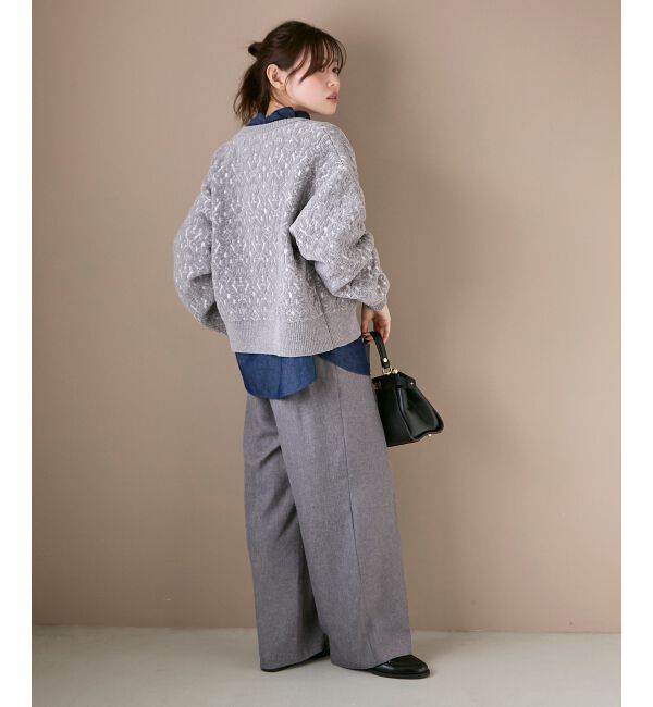  「モールジャガードニットブルゾン」|ブルゾン・スタジャン|