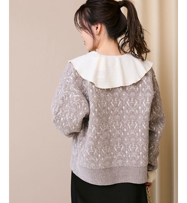  「モールジャガードニットブルゾン」|ブルゾン・スタジャン|