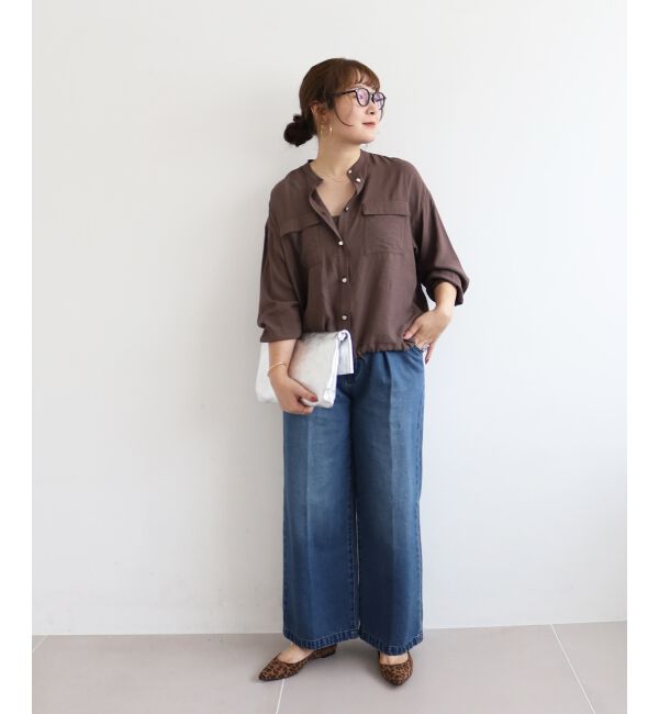  「《手洗い可能》ヴィンテージライクドロストブラウス」|シャツ・ブラウス|