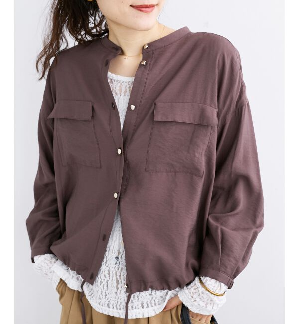  「《手洗い可能》ヴィンテージライクドロストブラウス」|シャツ・ブラウス|