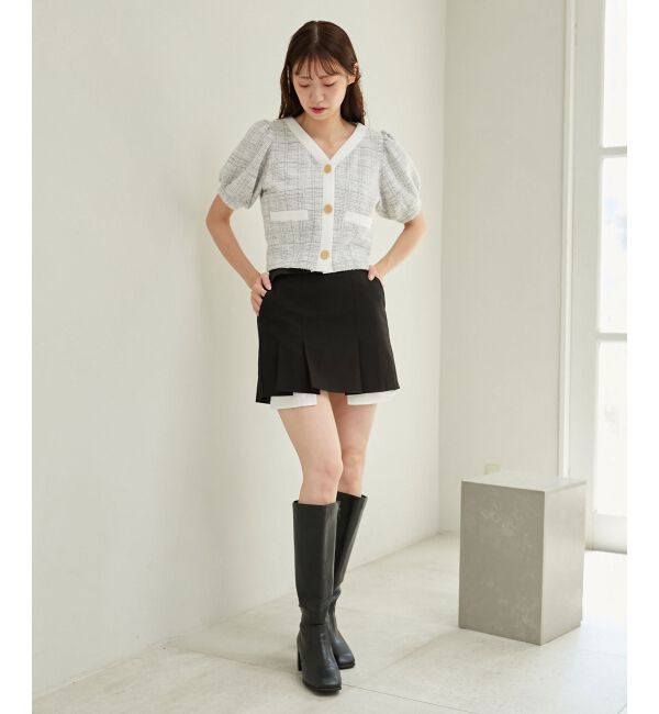 MAJESTICLEGON「ベルトsetプリーツスカパン」|キュロット|