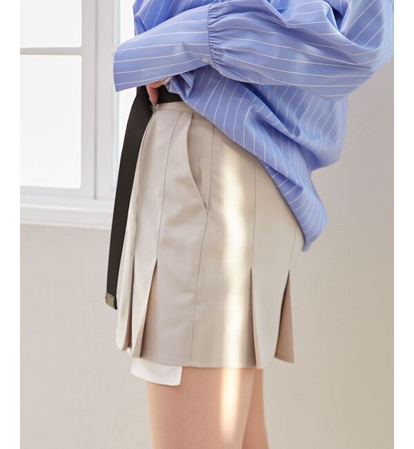 MAJESTICLEGON「ベルトsetプリーツスカパン」|キュロット|