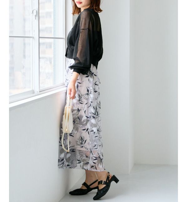 MAJESTICLEGON「バックレースアップフレアスカート」|フレア|