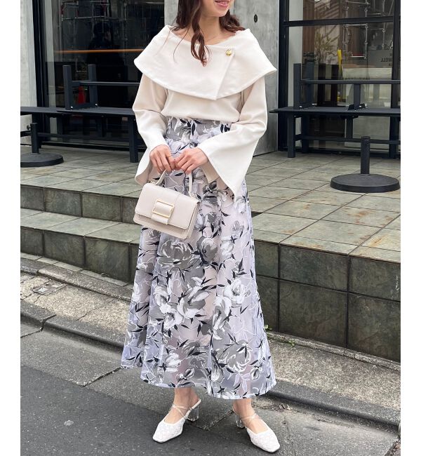 MAJESTICLEGON「バックレースアップフレアスカート」|フレア|