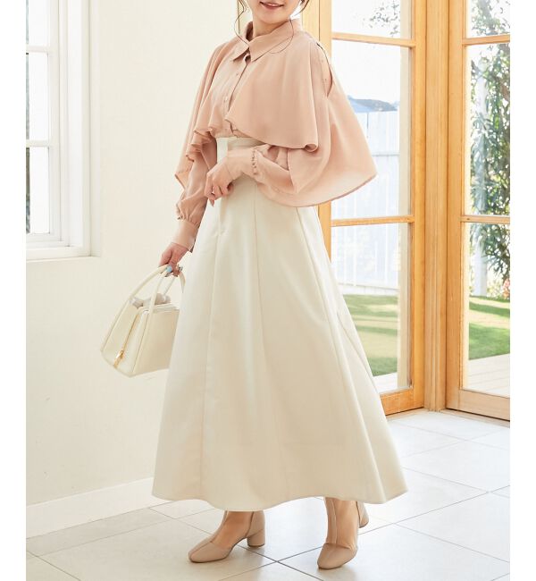 MAJESTICLEGON「バックレースアップフレアスカート」|フレア|