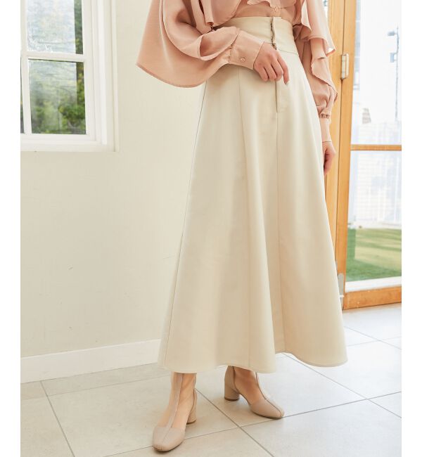 MAJESTICLEGON「バックレースアップフレアスカート」|フレア|