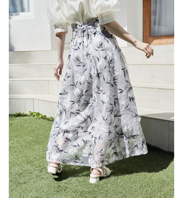 MAJESTICLEGON「バックレースアップフレアスカート」|フレア|