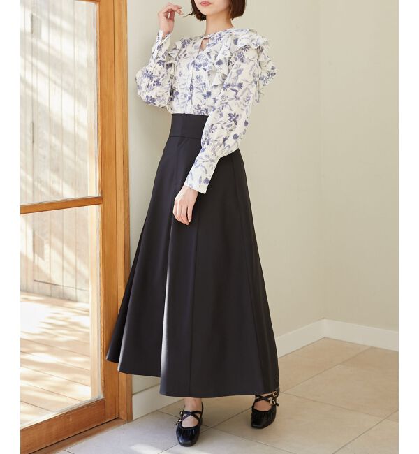 MAJESTICLEGON「バックレースアップフレアスカート」|フレア|