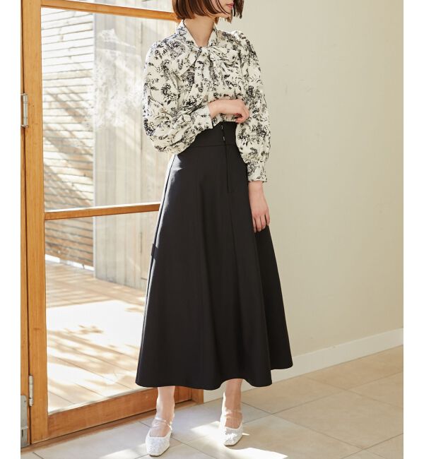 MAJESTICLEGON「バックレースアップフレアスカート」|フレア|