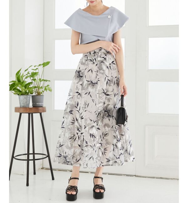 MAJESTICLEGON「バックレースアップフレアスカート」|フレア|