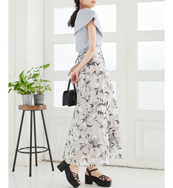 MAJESTICLEGON「バックレースアップフレアスカート」|フレア|