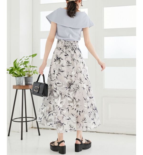 MAJESTICLEGON「バックレースアップフレアスカート」|フレア|