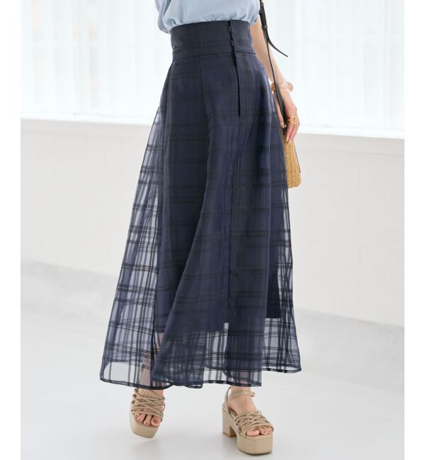 MAJESTICLEGON「バックレースアップフレアスカート」|フレア|