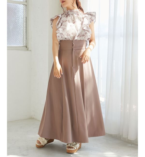 MAJESTICLEGON「バックレースアップフレアスカート」|フレア|