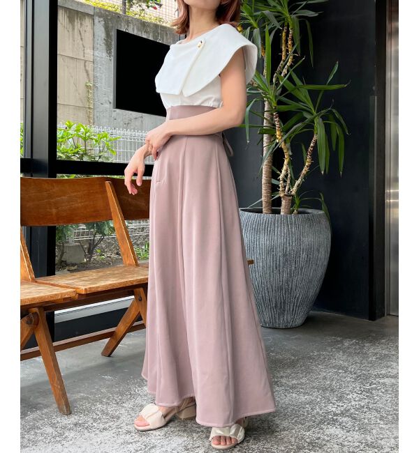 MAJESTICLEGON「バックレースアップフレアスカート」|フレア|